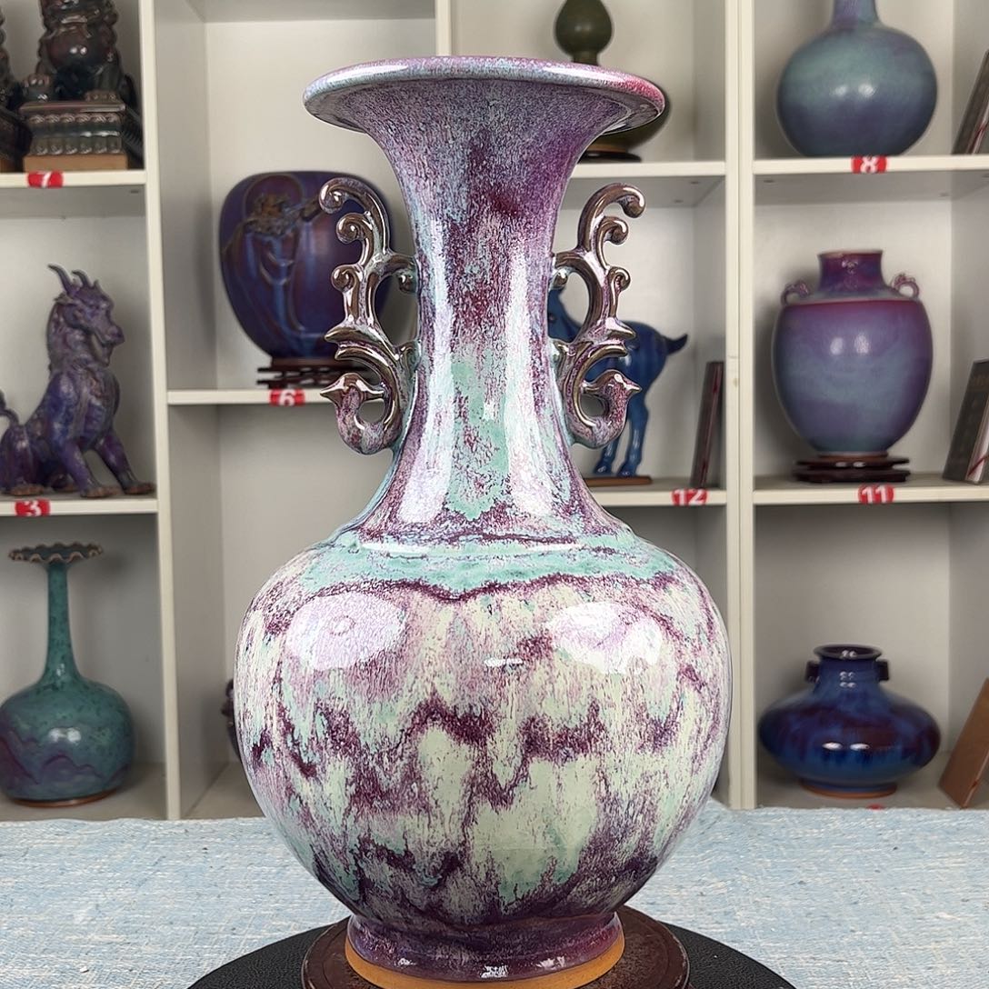 瓷片摆件……丹凤朝阳……