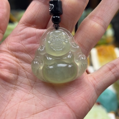 岫玉未镶嵌手链挂件