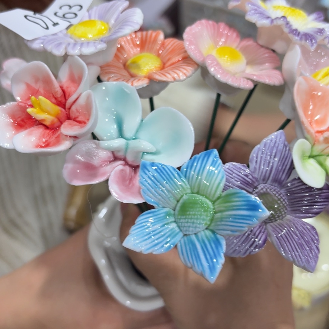 陶瓷花，20发货， 退款拉黑163