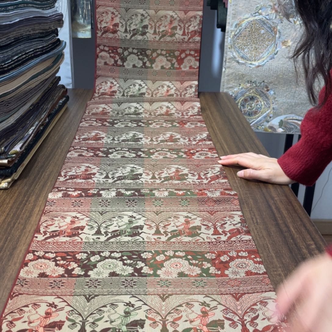 织绣12 唐锦西阵织桌旗