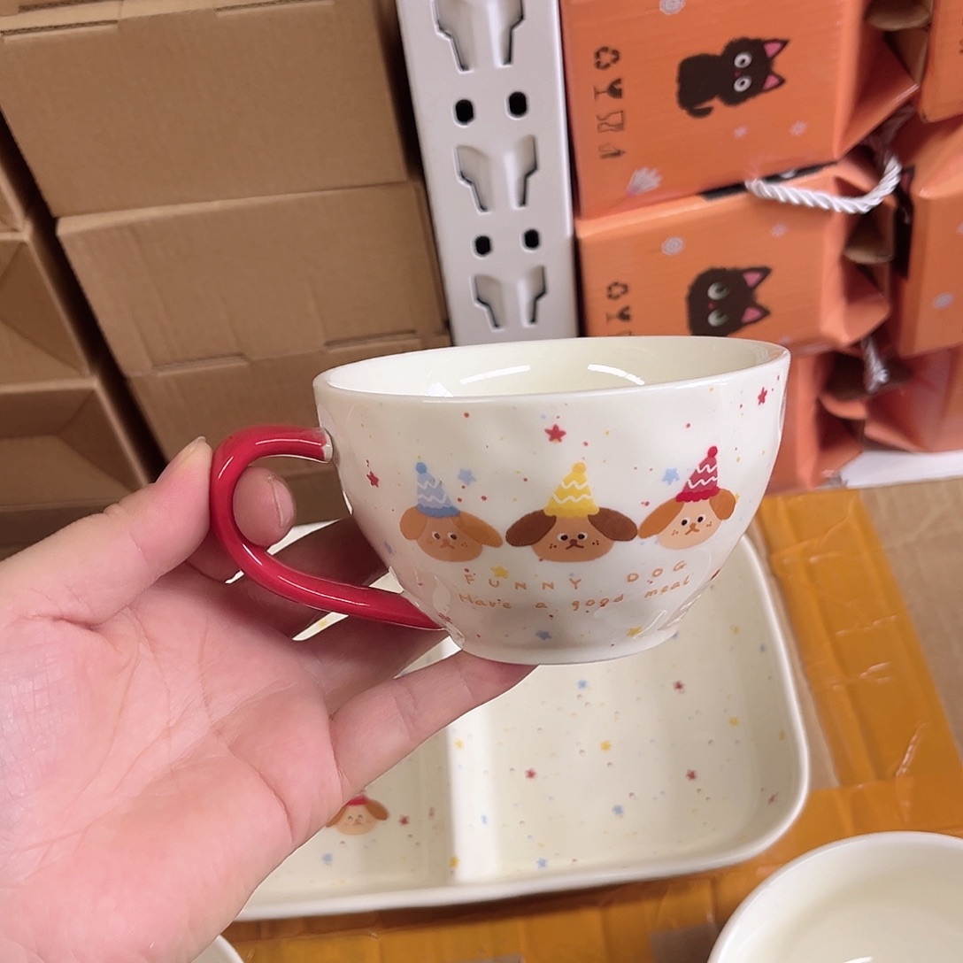 早餐杯微微瑕陶瓷餐具