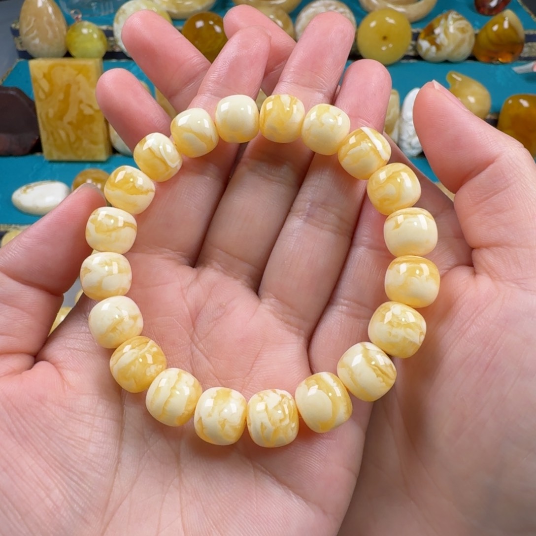 琥珀手链未镶嵌蜜蜡