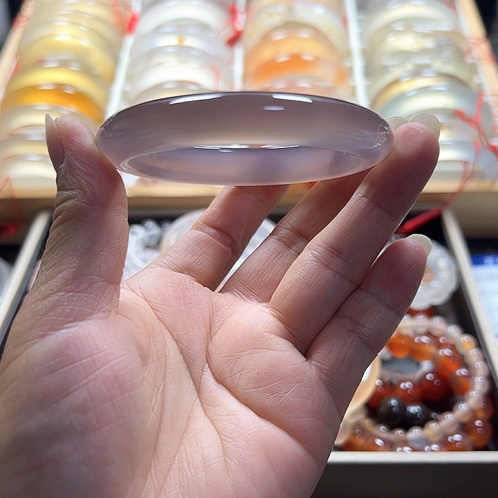 未镶嵌58.8口紫玛瑙/玉髓