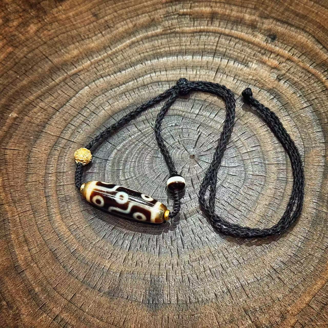  伽·元｜折线九眼-上肯工艺牙黄满砂老料（多样性发其一）