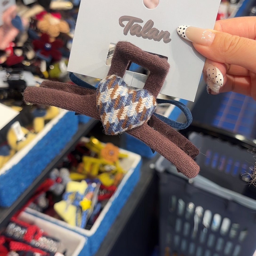 布艺铁合金蓝色爱心