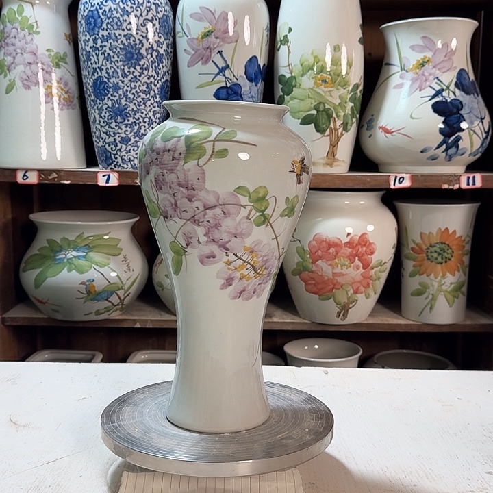 瓶梅瓶紫藤新款陶瓷