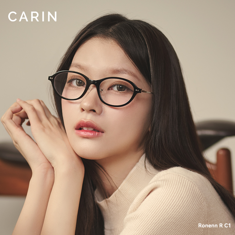 CARIN眼镜框架男女新款RONENN方圆框高级感防蓝光近视可配度数