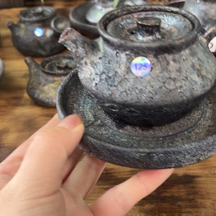 ！荥经黑砂微瑕杯垫+泡茶壶微瑕