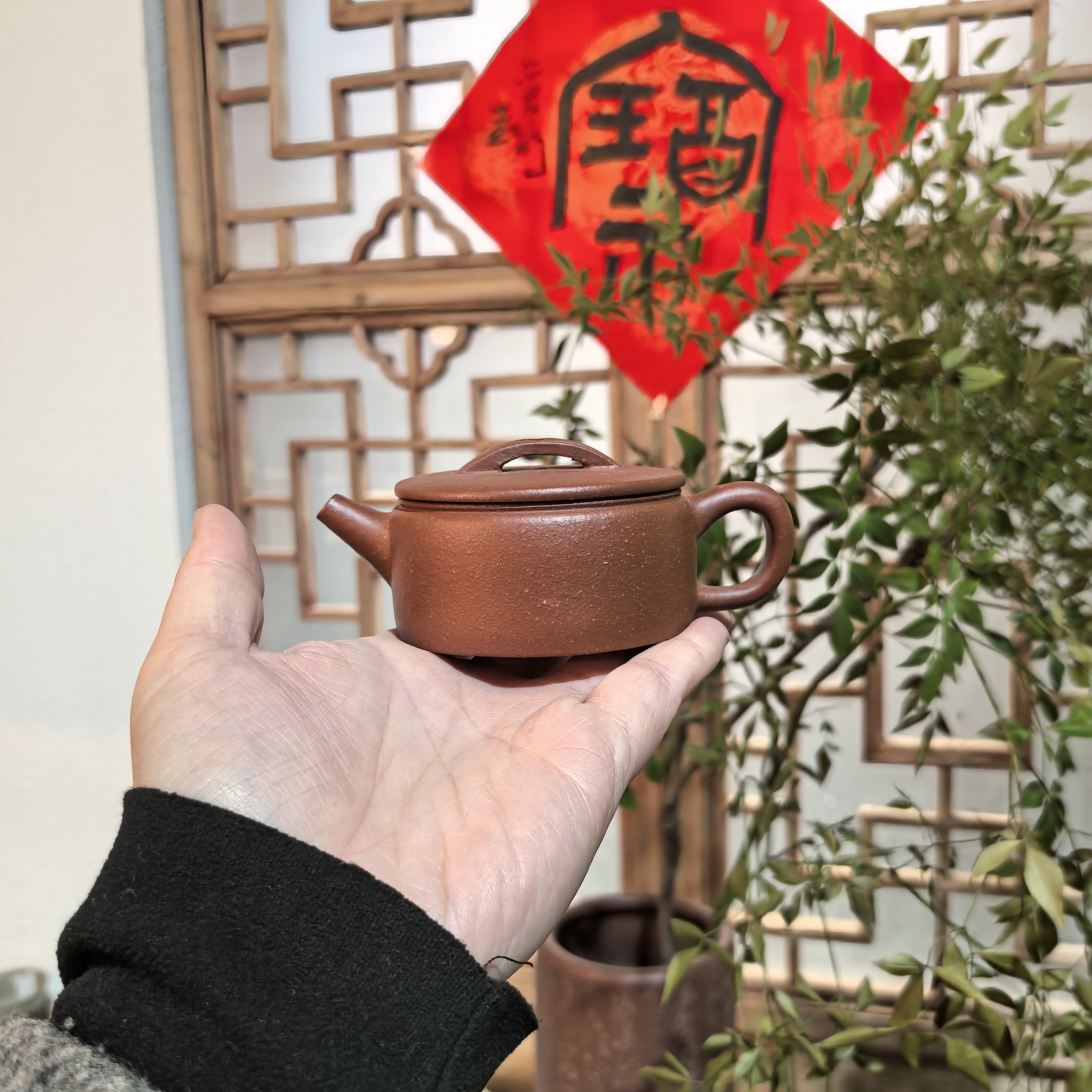 小品hx汉瓦壶宜兴紫砂壶