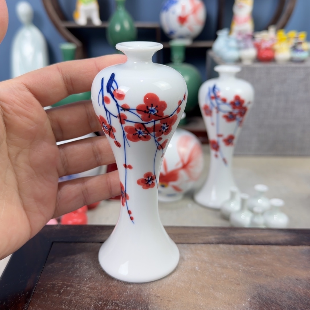 陶瓷手工小花器摆件