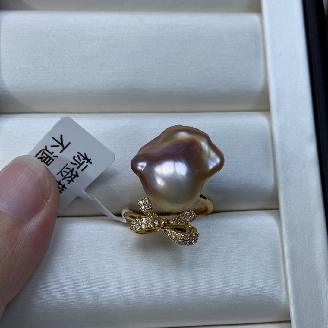 淡水珍珠戒指合金福利138