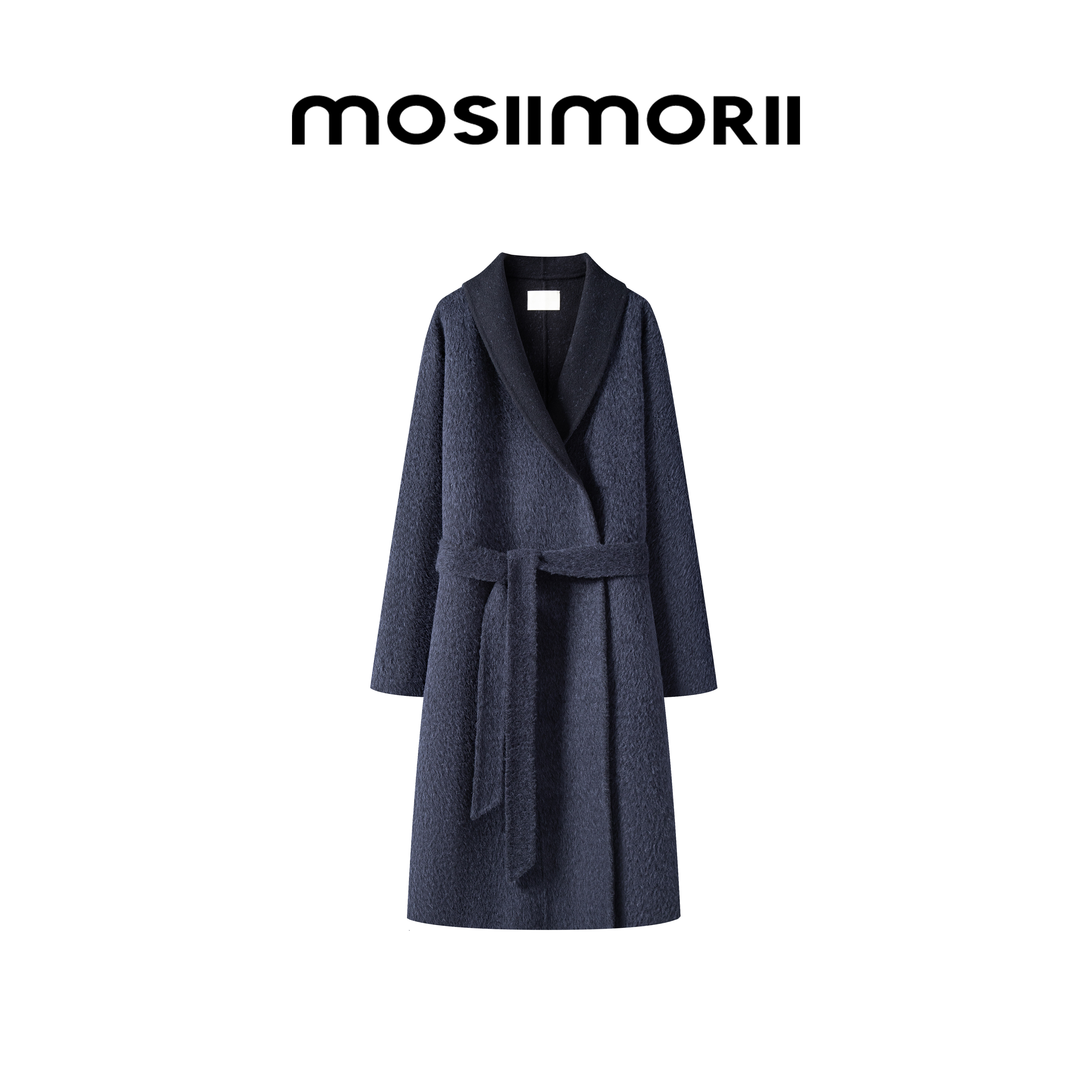 【川时叙事】法式慵懒感双面呢中长款秋冬廓形时尚轻奢女毛呢外套