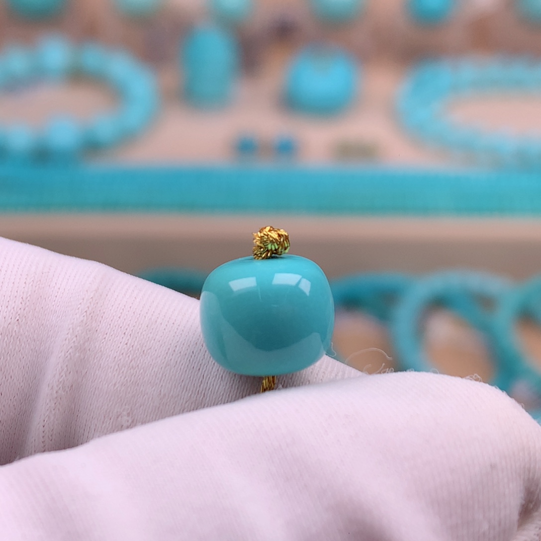 绿松石未镶嵌珠宝奇石9.3mm