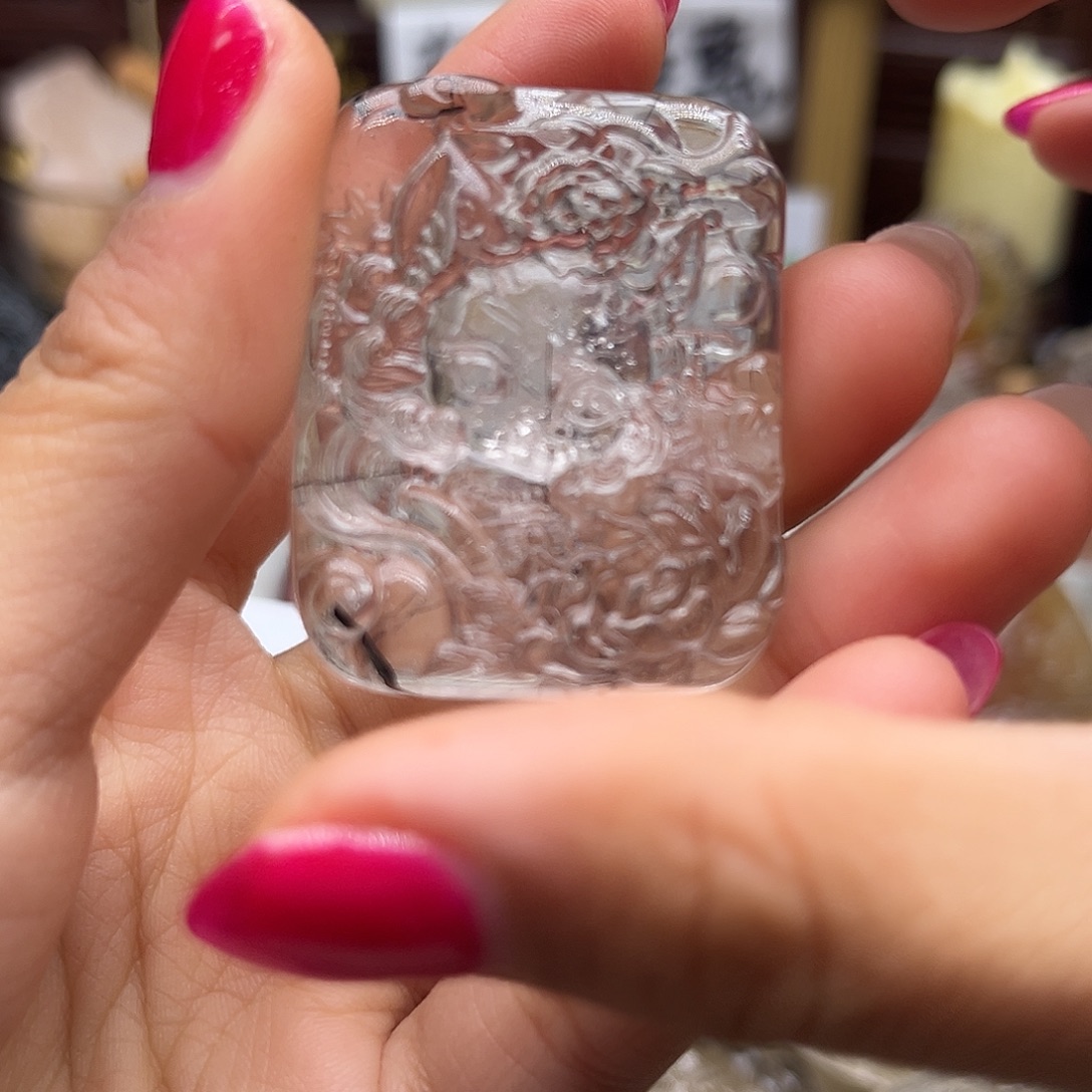 水晶未镶嵌吊坠(不含链)