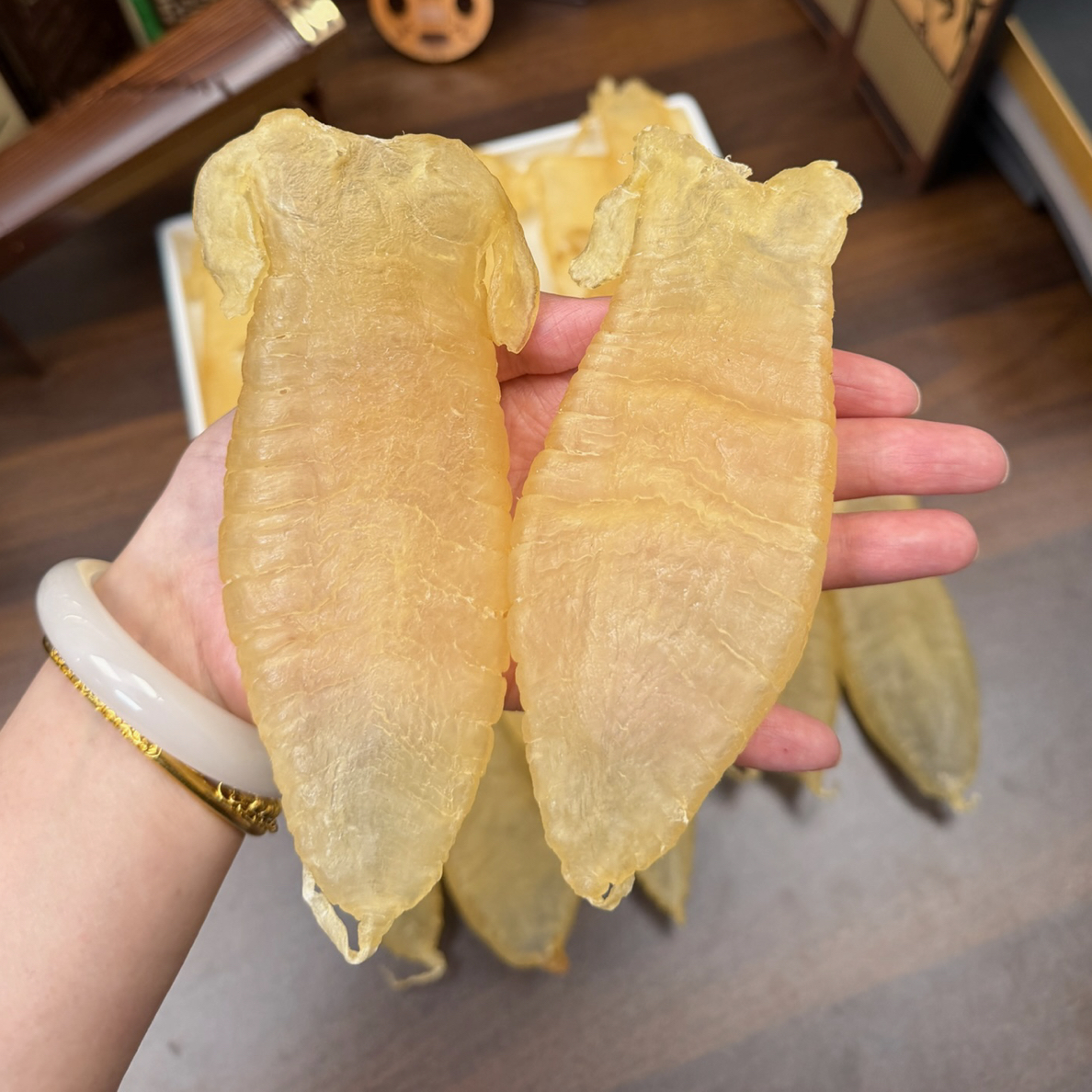 【晓玥甄品】野大耳赤嘴母胶  高品质鱼胶直播称重1-500克