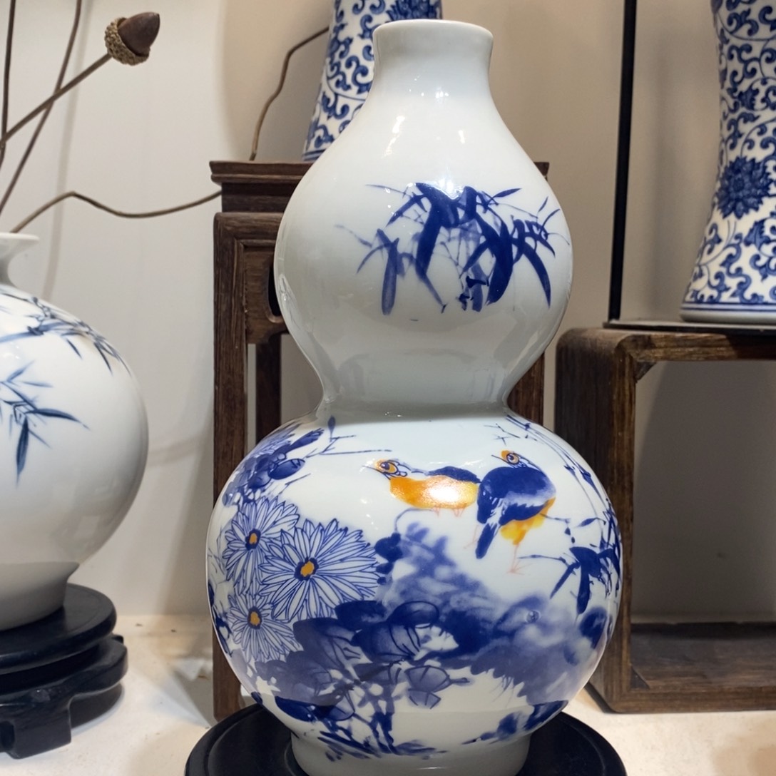 摆件景德镇陶瓷花瓶摆件