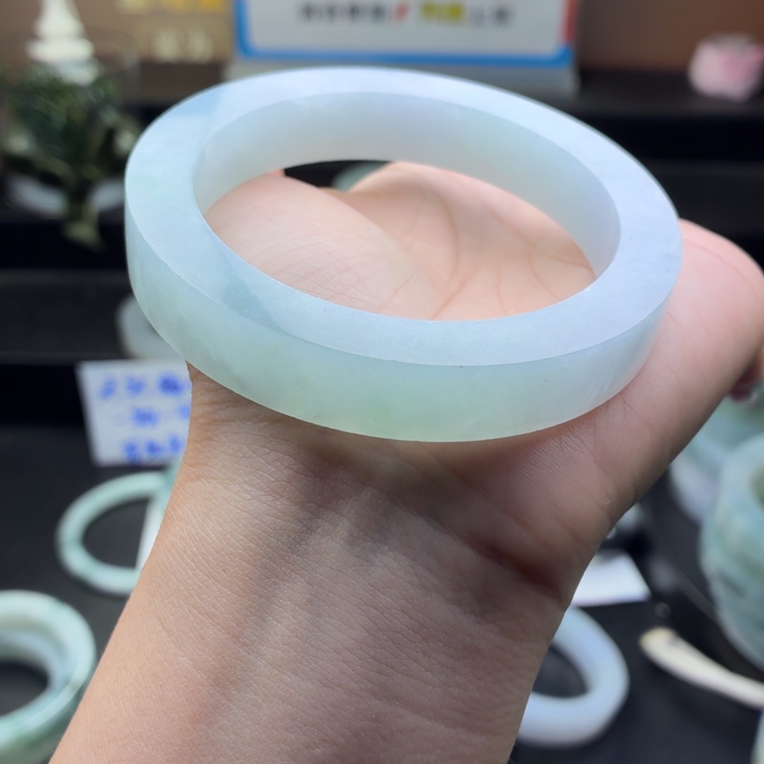 安***保定制翡翠未镶嵌翡翠手镯尾款