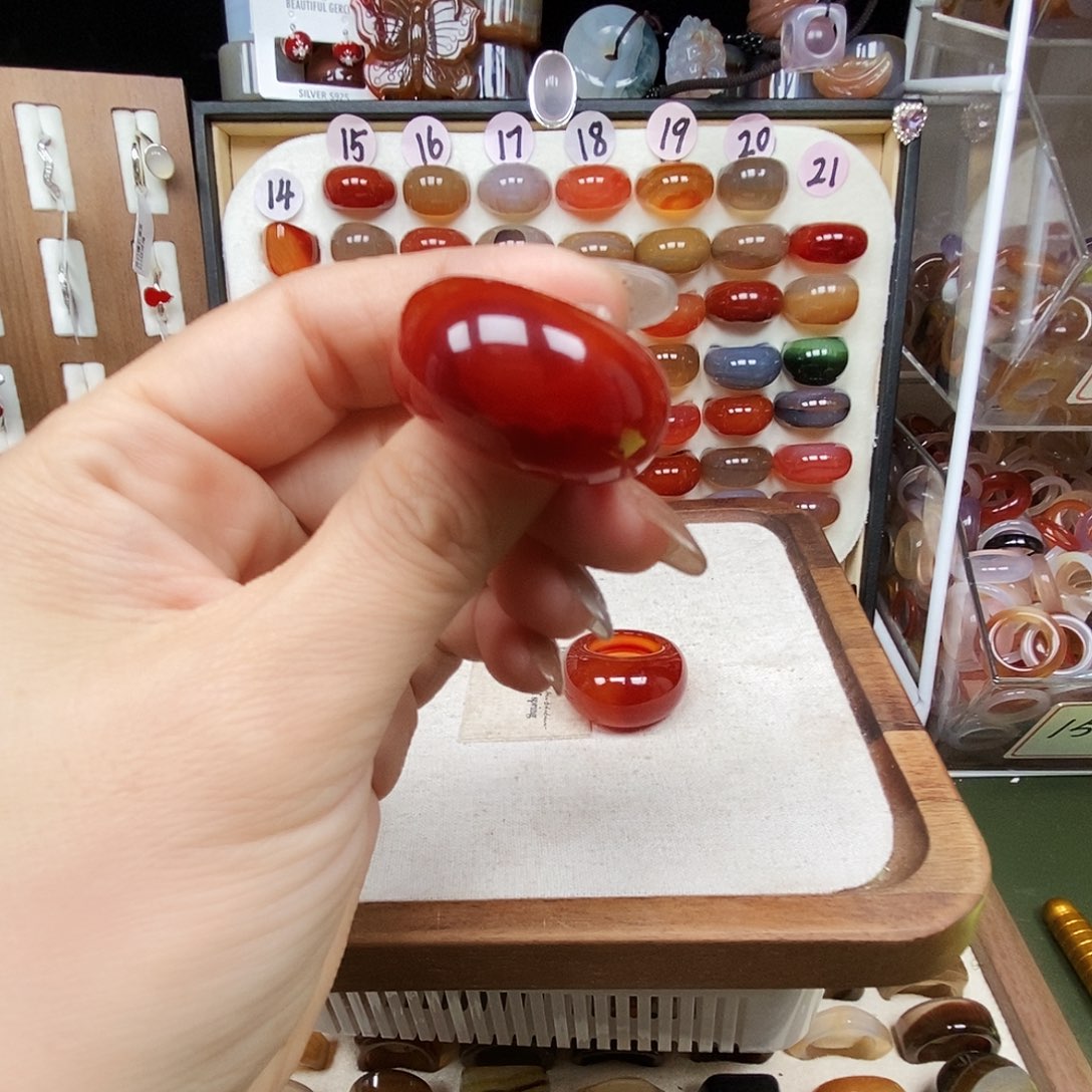 核***¥玛瑙/玉髓合金戒指