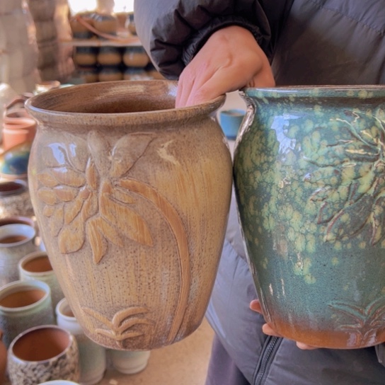 紫砂花盆高25口20————