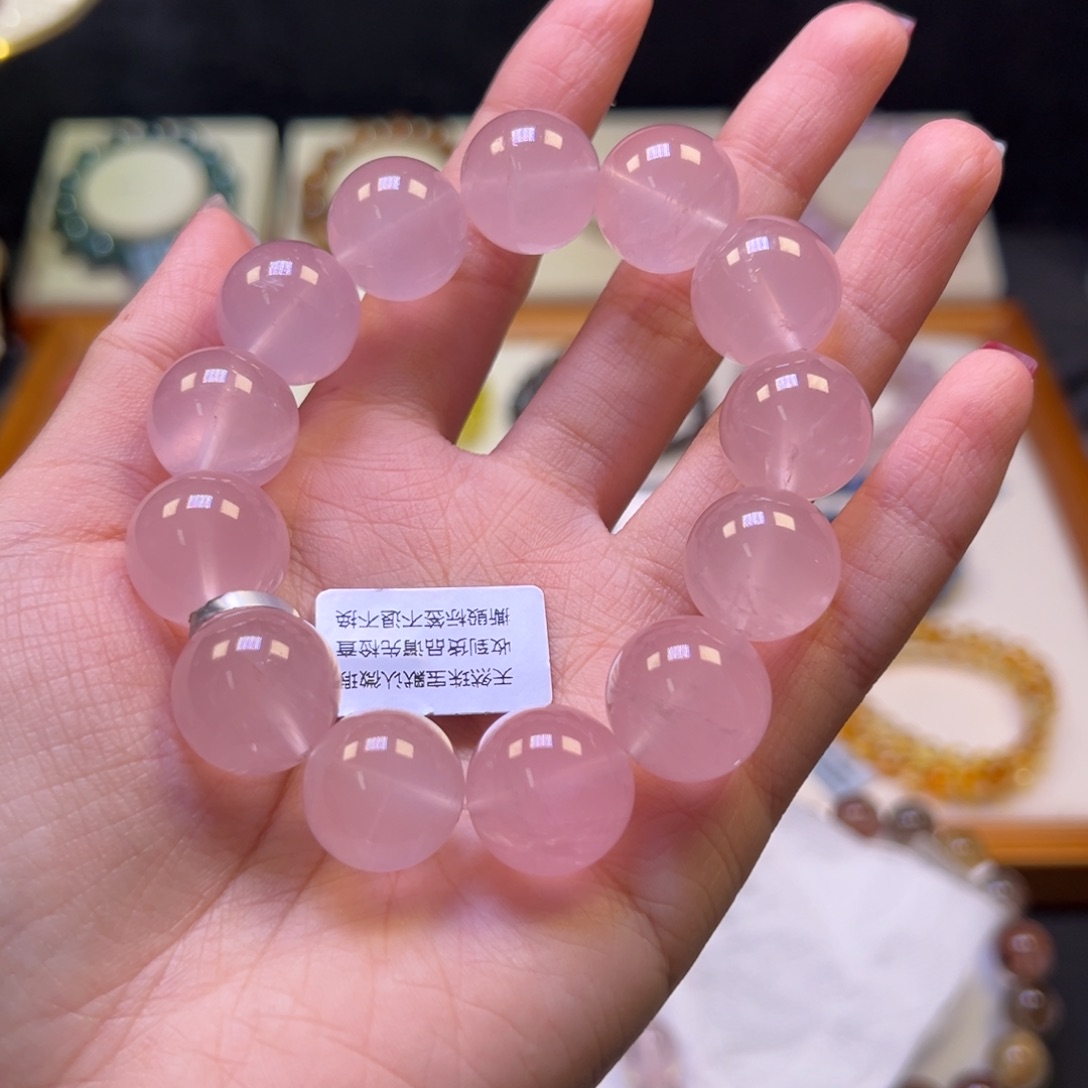 水晶手串未镶嵌沐*16毕业级果冻体马粉