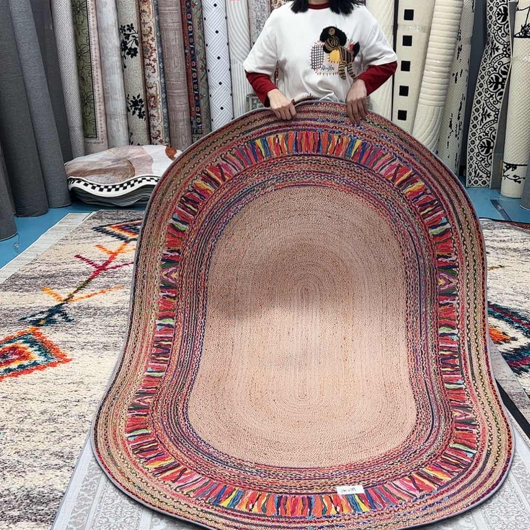 混纺140×200尺寸误差±1-3cm棉布底亚麻编织微瑕特价