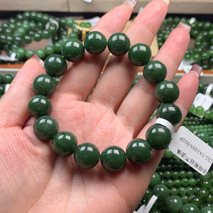 【闪购商品】和田玉（碧玉）手链未镶嵌友*爱13