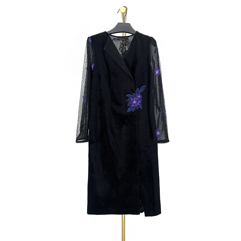  秋冬新款洋气时尚气质连衣裙 欧5078G