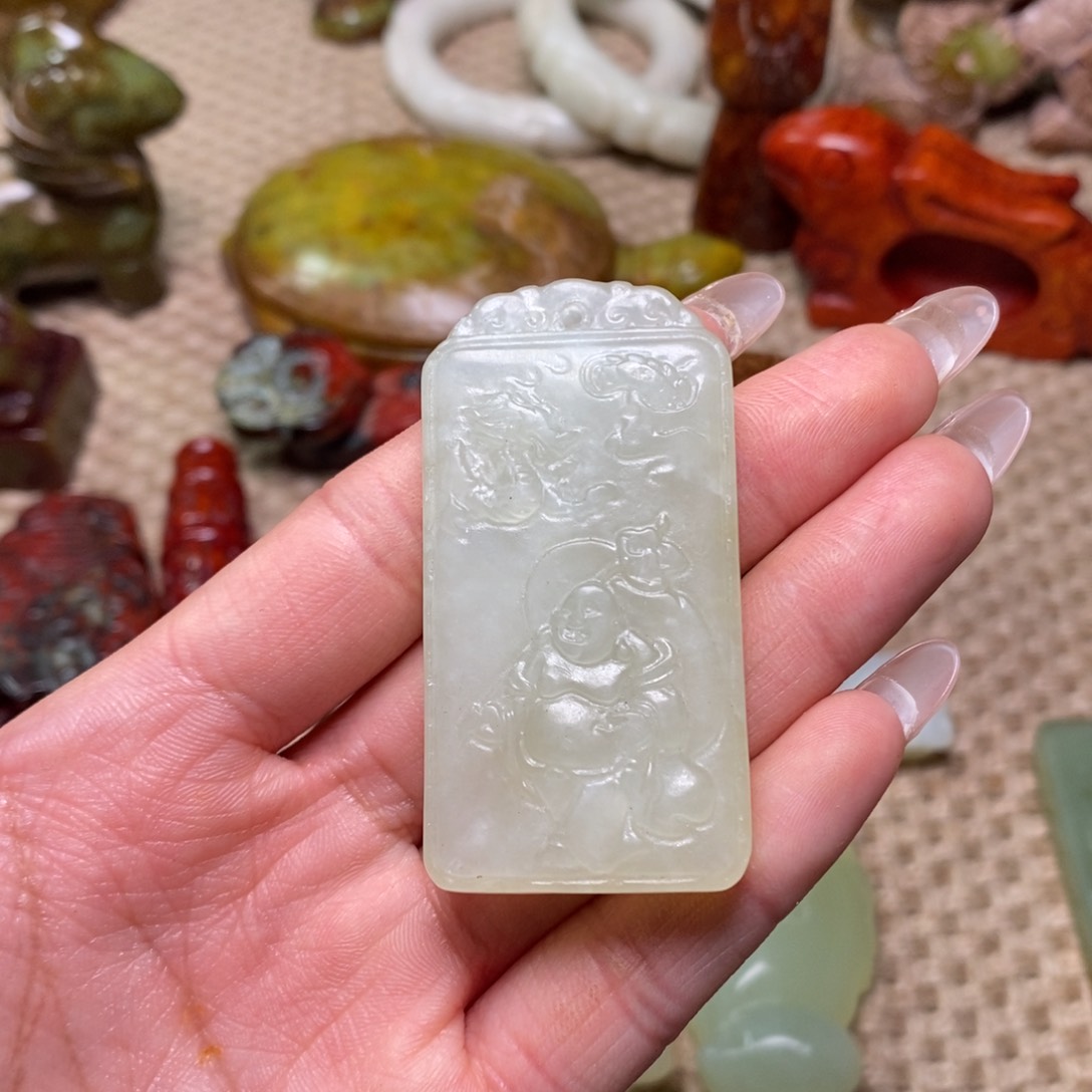 白玉菩提吊坠白玉菩提白玉菩提摆件