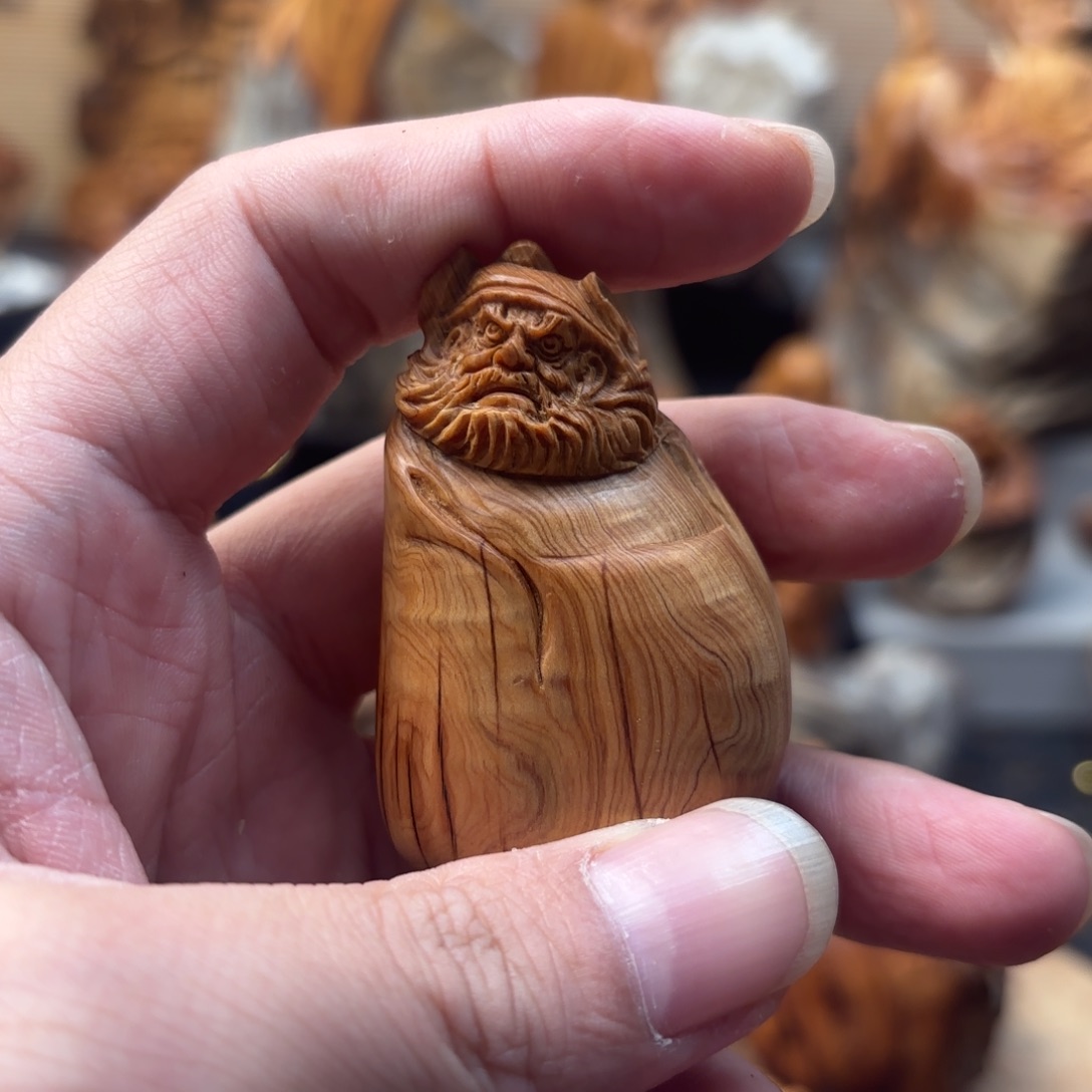 无***为柏木太行崖柏手工雕刻