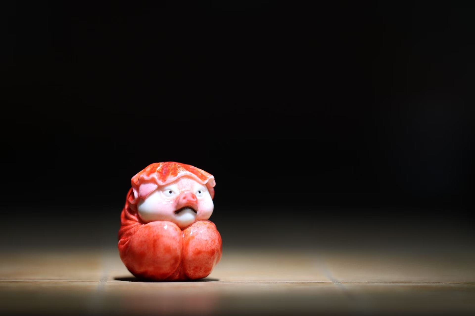 猪猪侠 达摩蛋 根付作品 文玩 方颜雕刻 个性摆件 送朋友 潮流