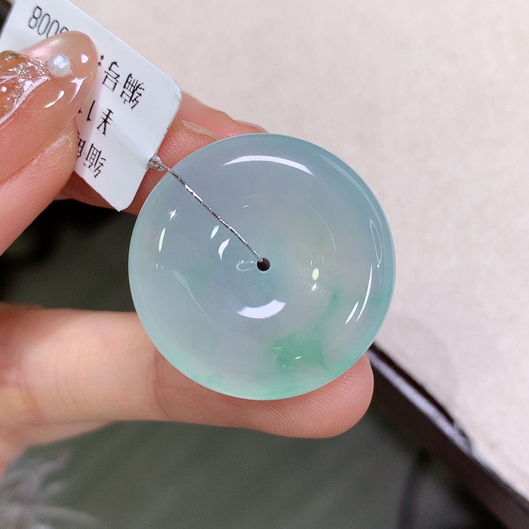 翡翠未镶嵌颈饰26.2-6.1