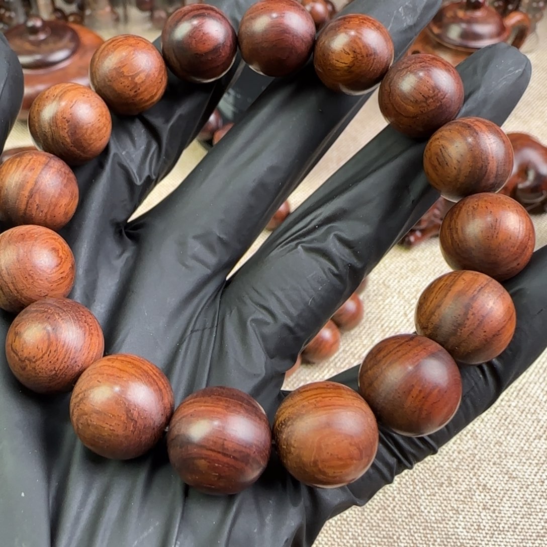 手串/手链黄花梨/降香黄檀质感金光线线条