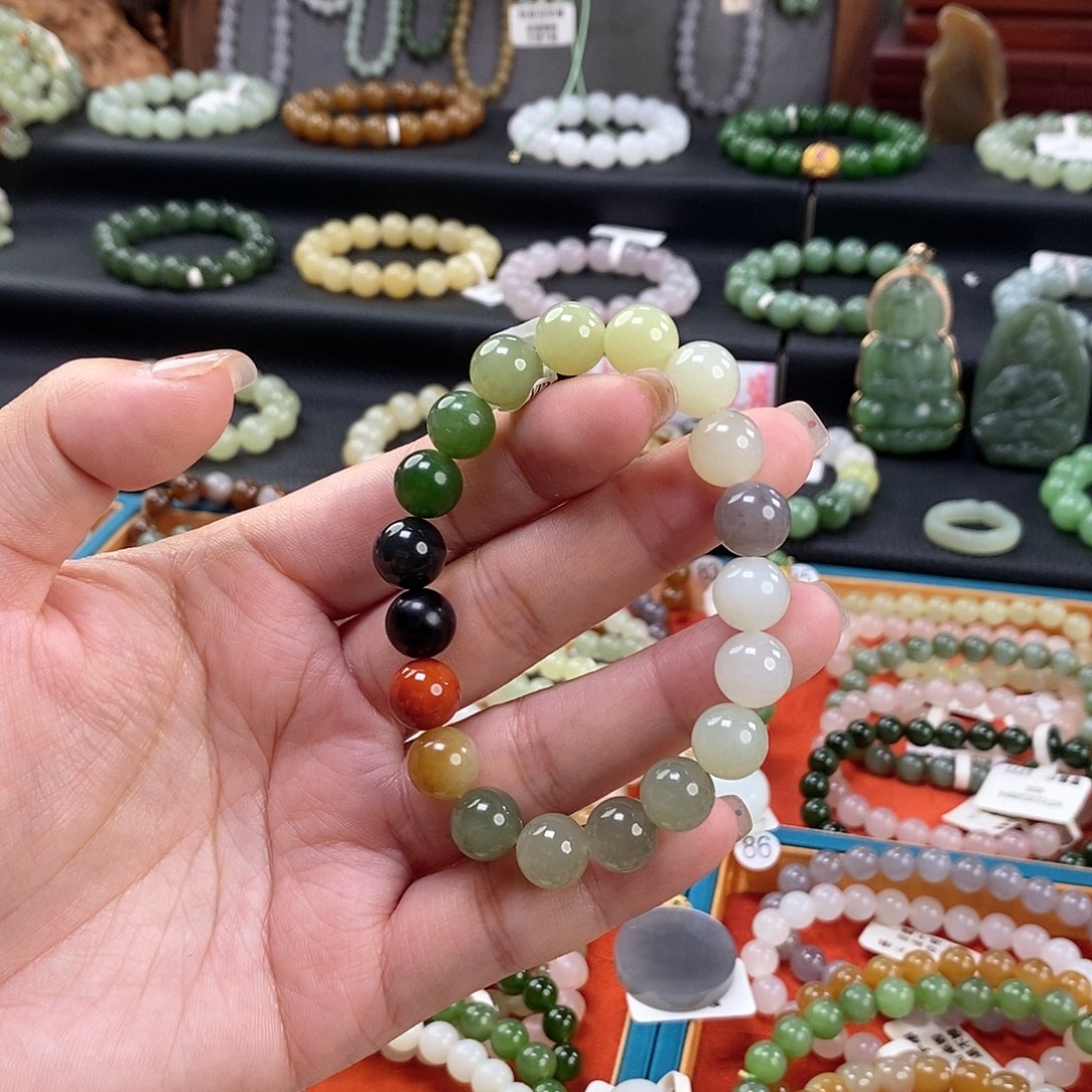 和田玉手链 10MM未镶嵌