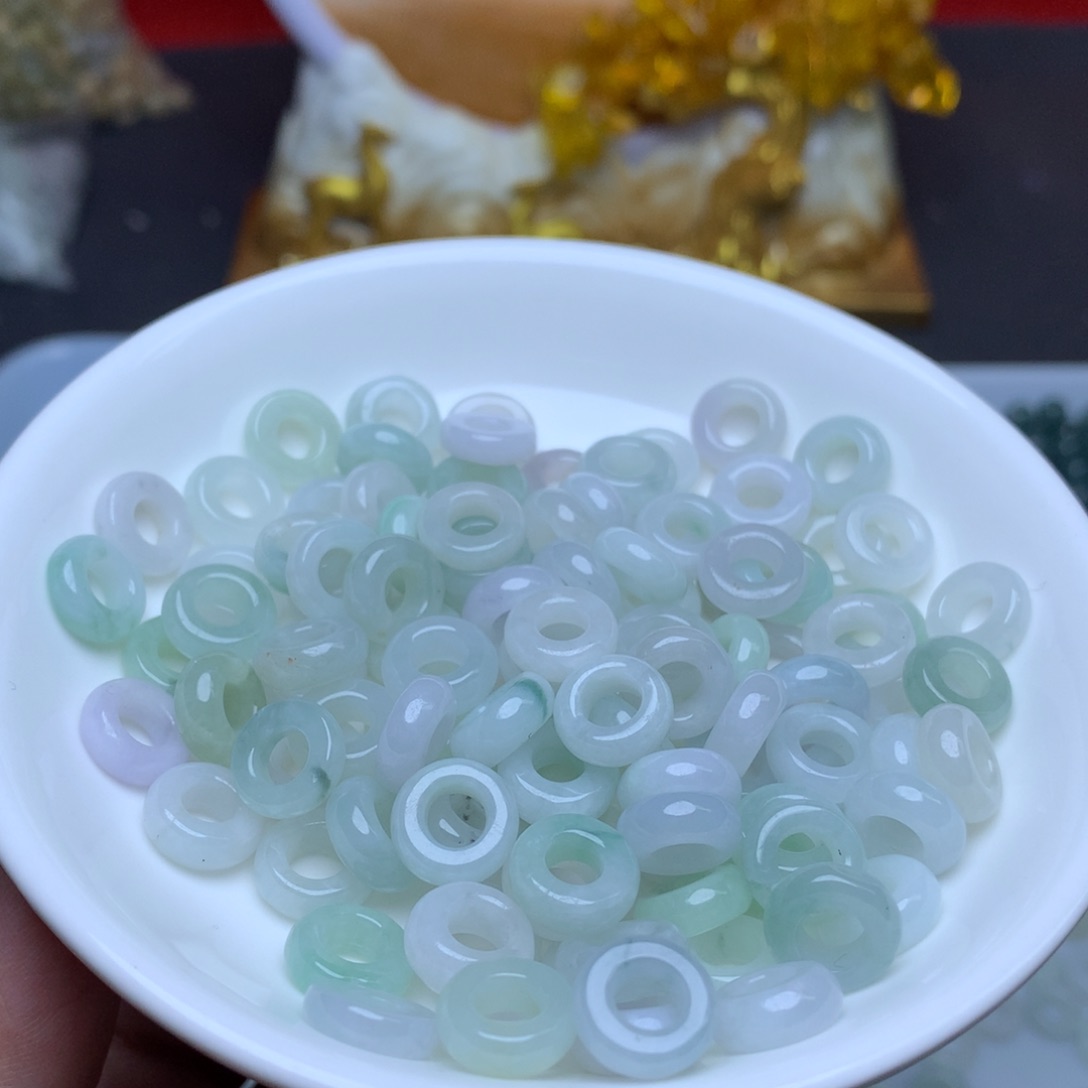 【闪购商品】翡翠手链未镶嵌卡10玉环20个