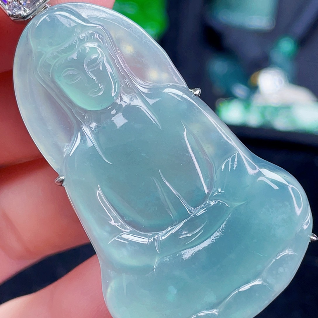 翡翠未镶嵌颈饰666