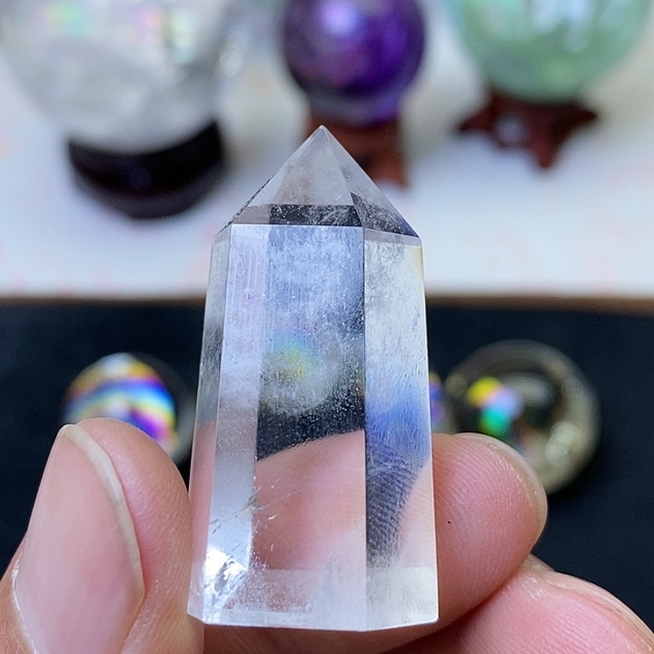 水晶白水晶柱子未镶嵌