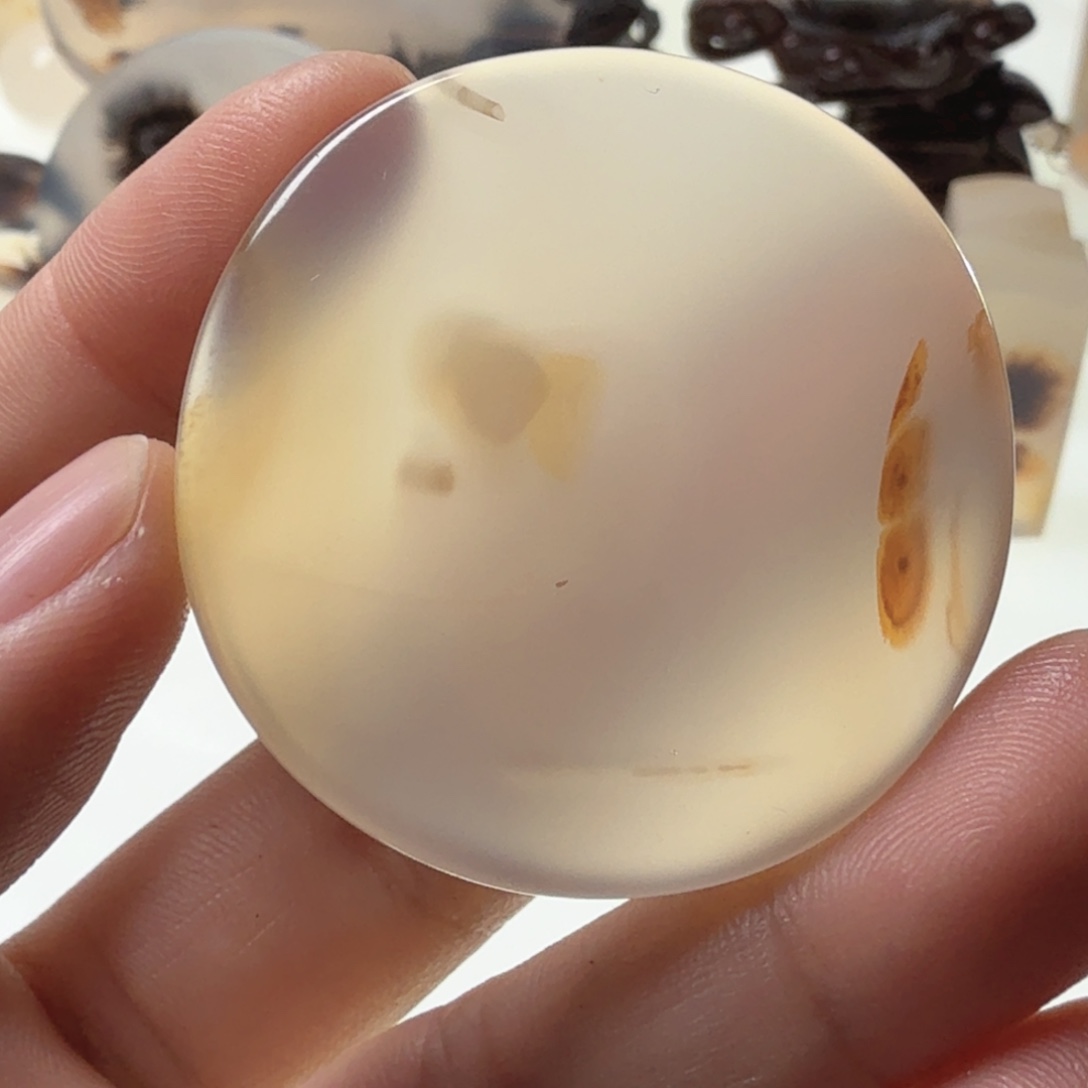 未镶嵌玛瑙/玉髓珠宝半成品