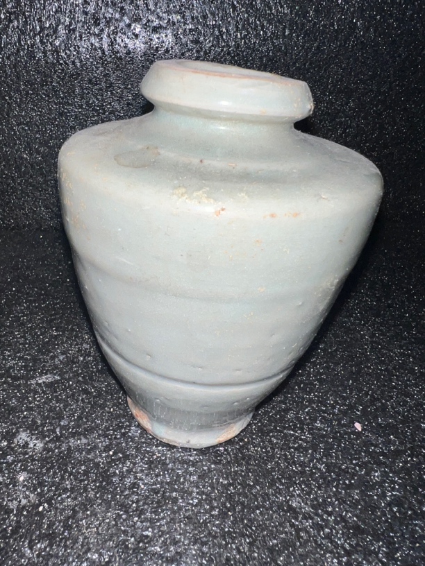 白釉小梅瓶高12公分