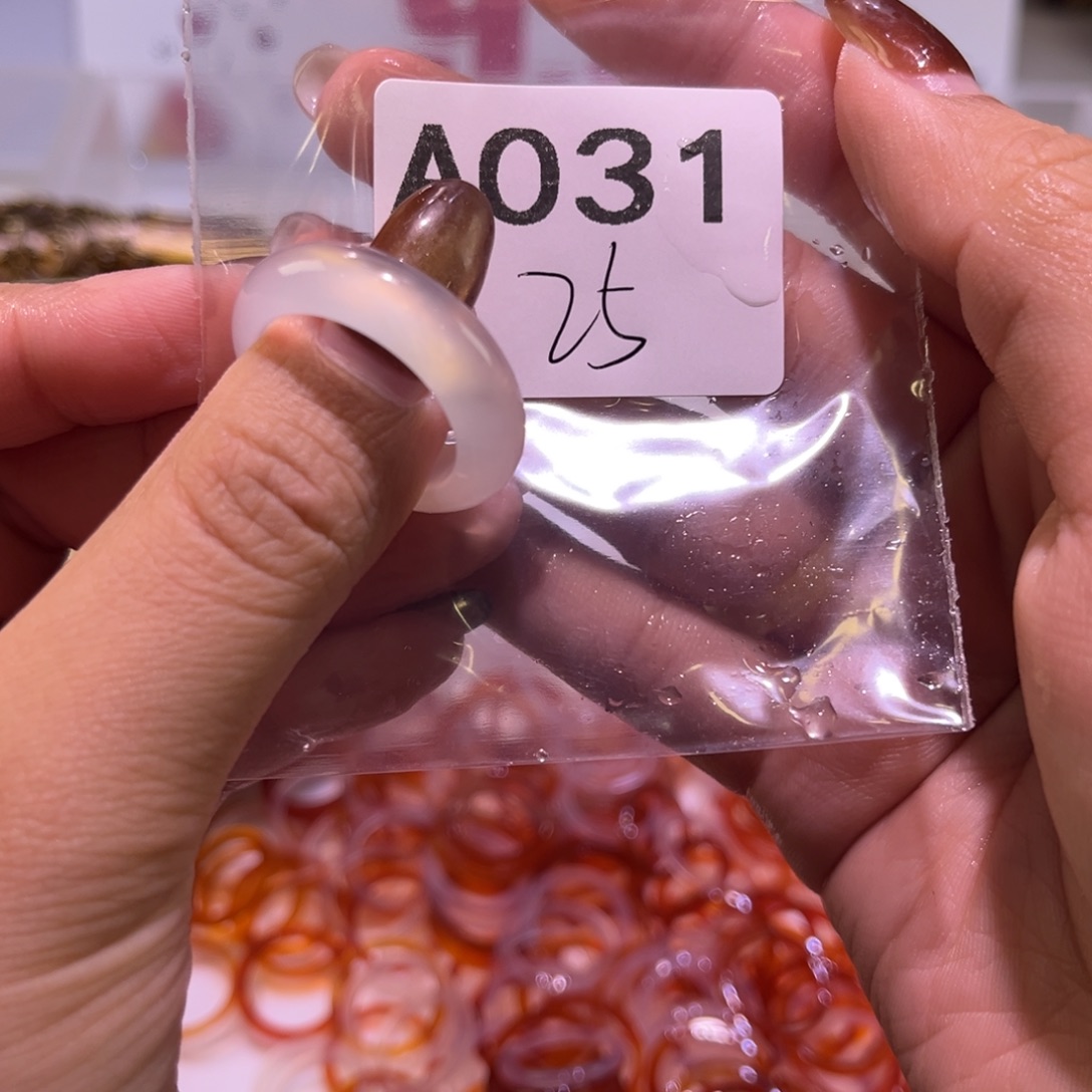 玛瑙/玉髓未镶嵌戒指031