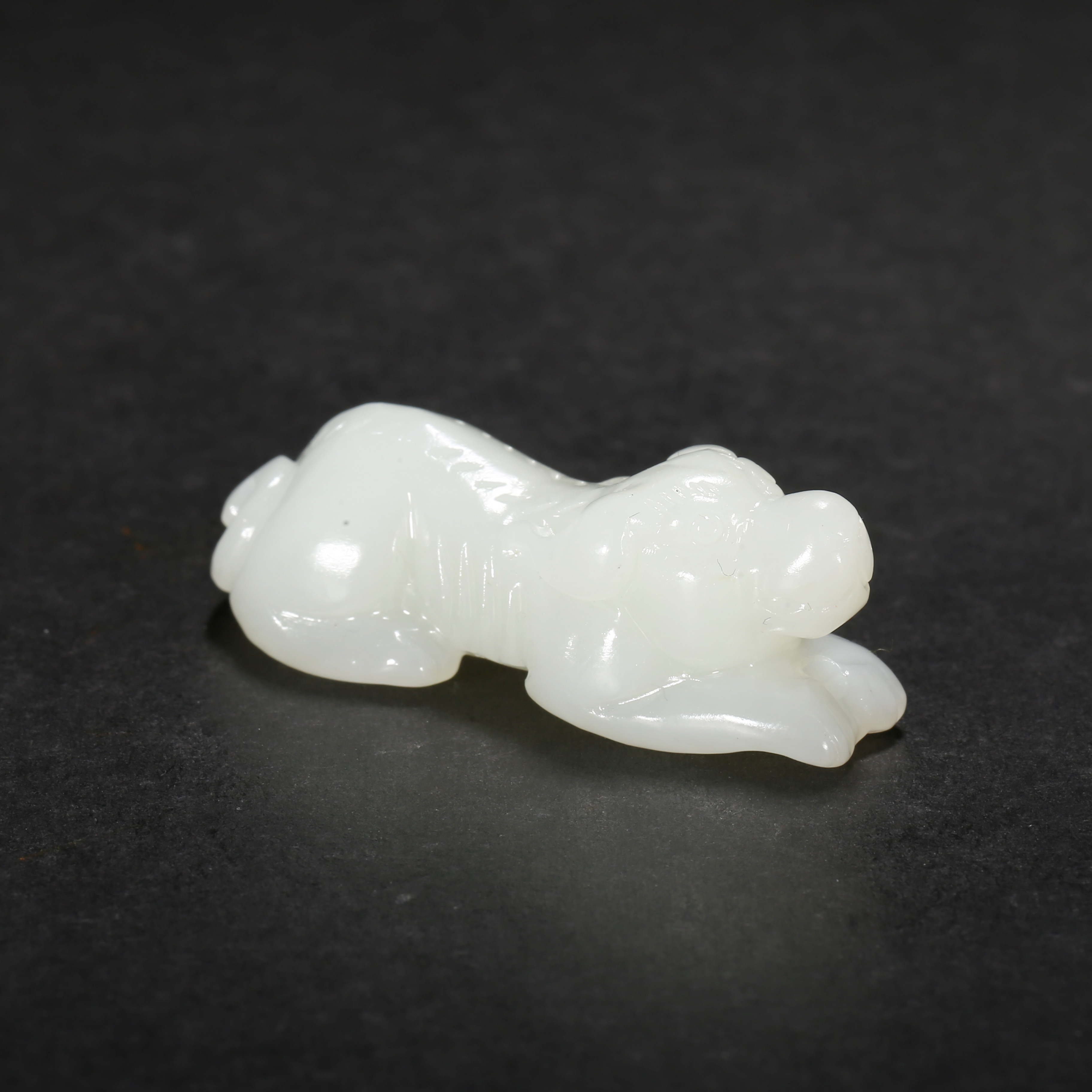 清代*玉犬吊坠/11JTY3383/和田玉【北京文博】