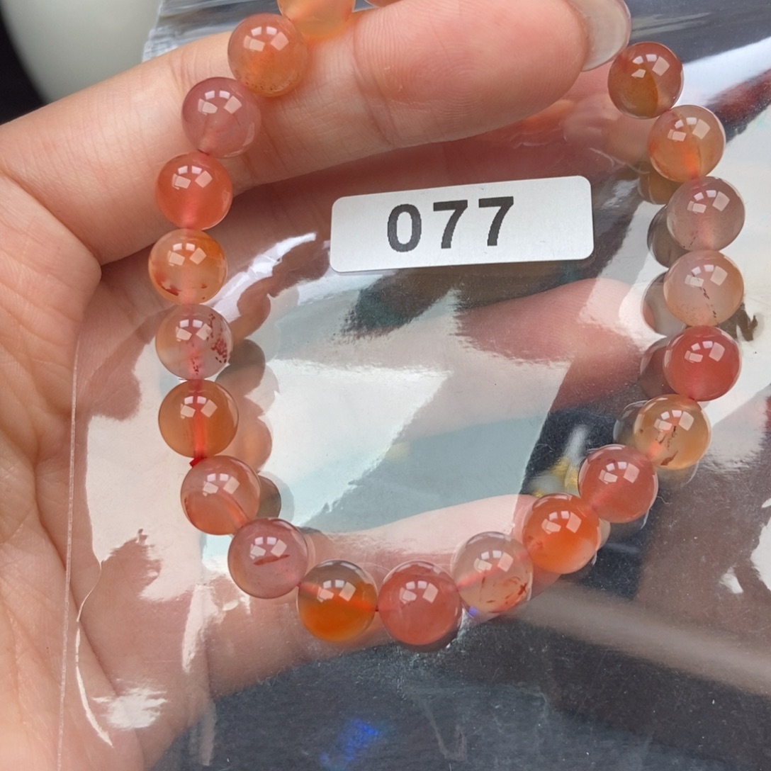 南红玛瑙未镶嵌手链