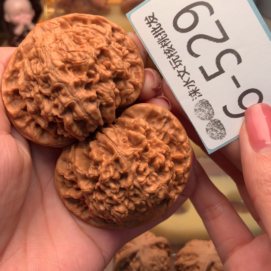 文玩核桃把件54官帽