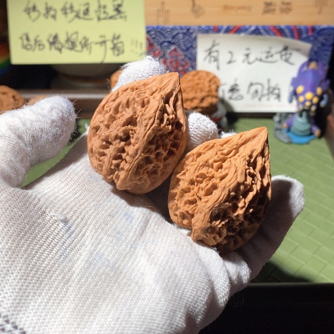 文玩核桃吊坠36大沽石鸭嘴高47略有色差