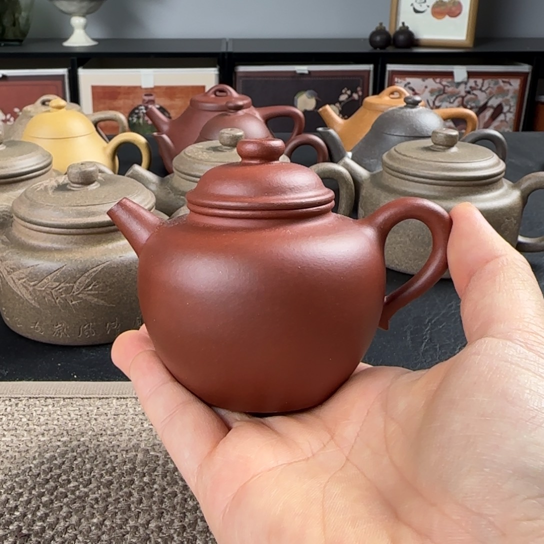 茶壶紫砂微瑕圈纽