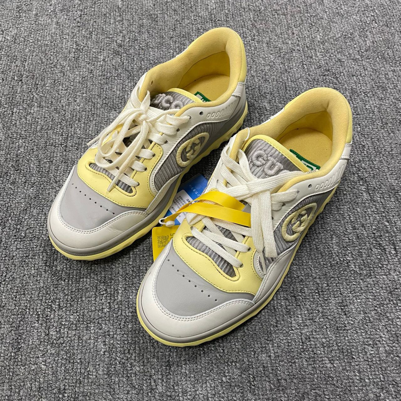 95新 GUCCI/古驰 MAC80 圆头系带低帮板鞋  36码/5805
