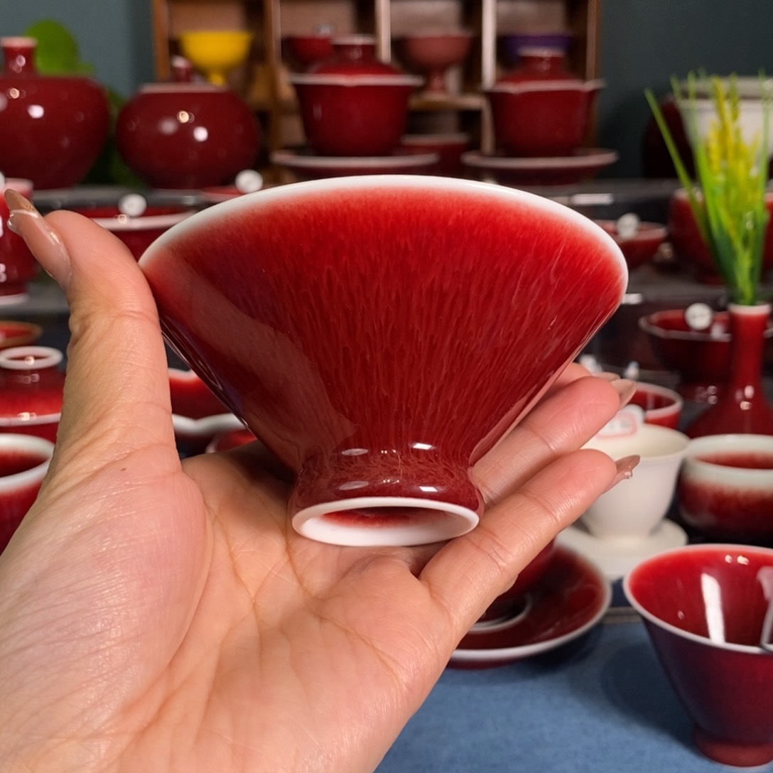 阿*君原矿郎红手工，优品斗笠杯