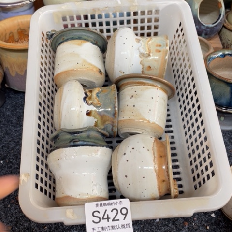 紫砂花盆微瑕429口径5左右