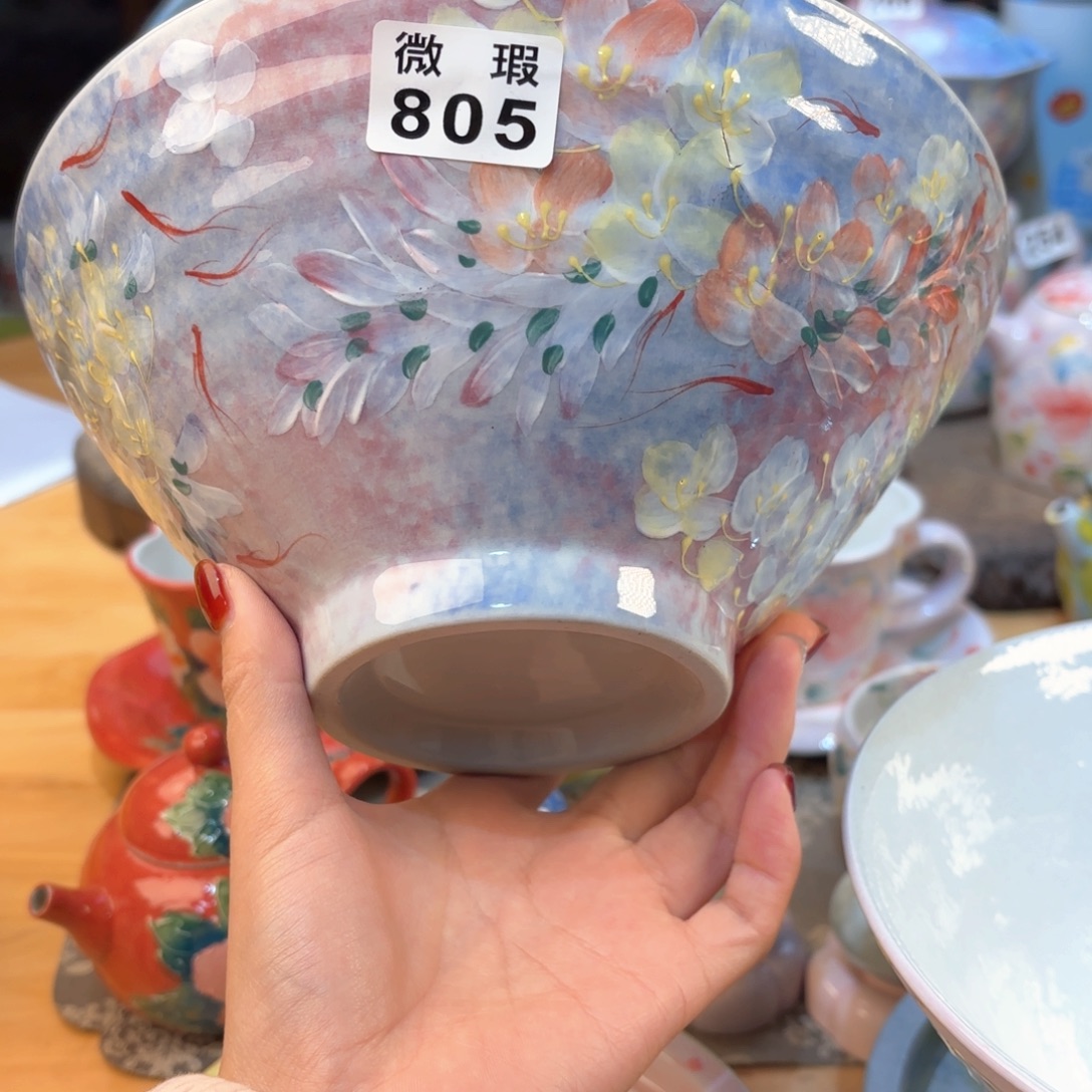 景德镇手绘高温釉下彩陶瓷茶具