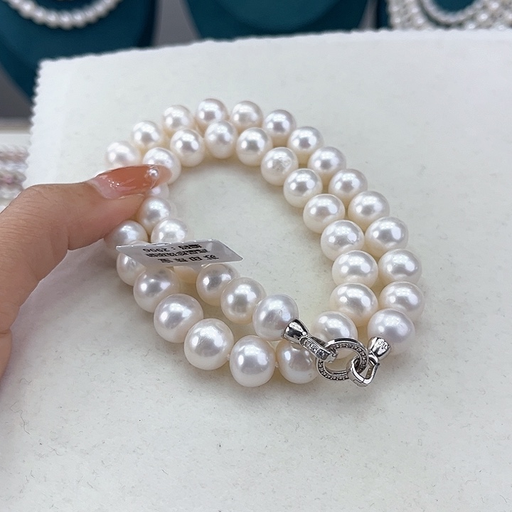 淡水珍珠颈饰银S925镶嵌11➕冷白