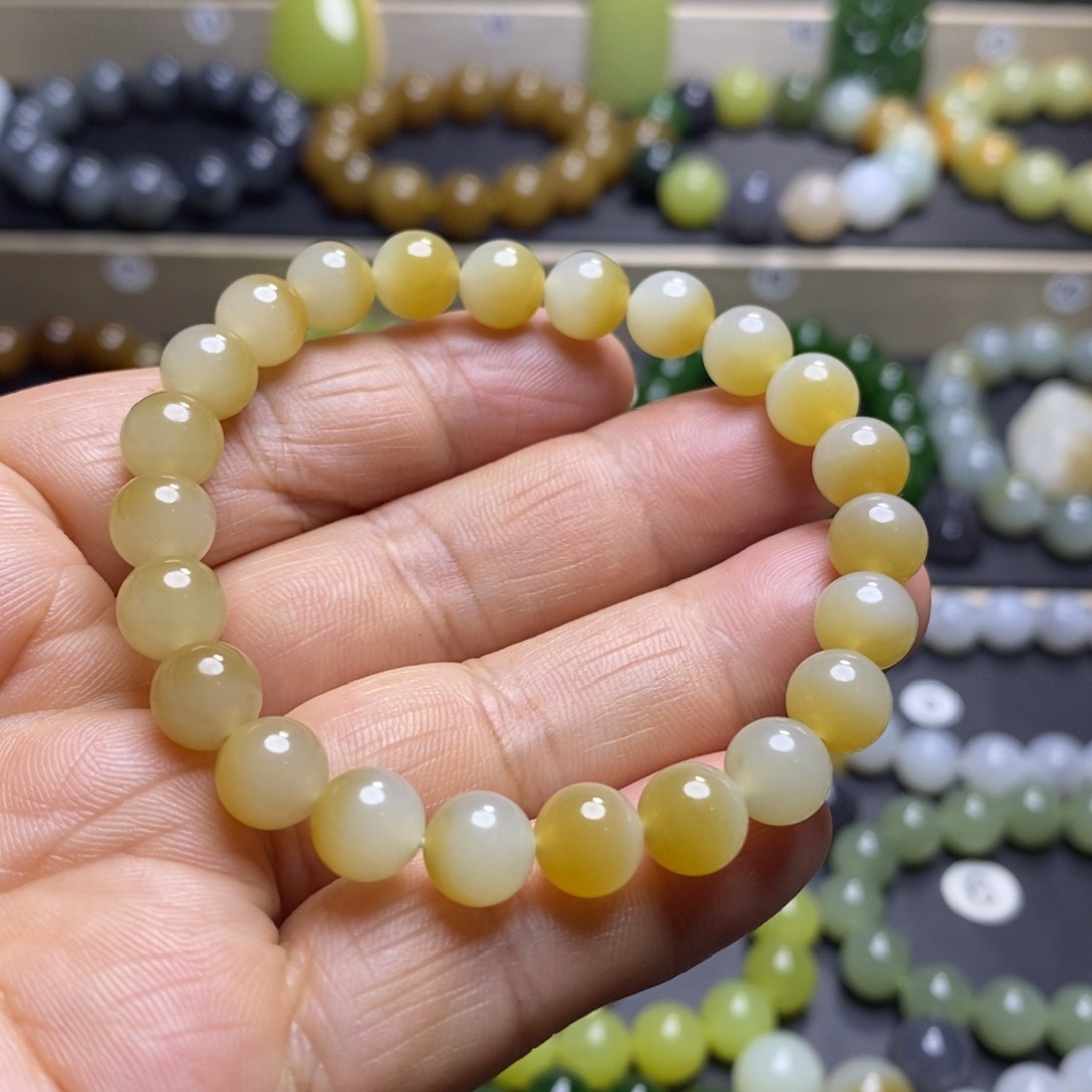 和田玉手串未镶嵌